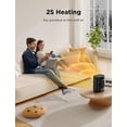 thumbnail image 3 of 1500W Space Heater for Indoor Use, 1500W/900W Electric Heater 2S Fast Heating, Ceramic Heater with Thermostat, 24H Timer, Overheat & Tip-over Protection, Heater for Office Bedroom Use, 3 of 8