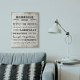 thumbnail image 2 of Stupell Industries Marriage Rules Home Family Inspirational Word Textured Design Canvas Wall Art by Daphne Polselli, 2 of 6