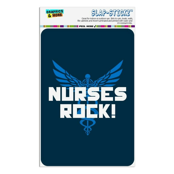 Nurses Rock RN Caduceus Staff of Hermes Home Business Office Sign
