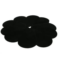 Soimiss 10Pcs Iron on Cloth Patch Black Elliptical Jeans Repair Patches for Home