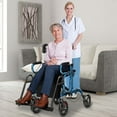 thumbnail image 2 of Goplus Rollator Walker with Seat Folding Walker with 8-inch Wheels Supports up to 350lbs Blue, 2 of 10
