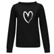 thumbnail image 4 of Moda mujer suelta cuello redondo casual manga larga impresa señoras sudadera tops Pompotops  gfhjh18207, 4 of 4