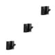 thumbnail image 2 of Cateissary Ganchos Sin taladrar Perchero montado en la pared No se oxida Chaquetas para el hogar Autoadhesivo Salón Pasillo Negro 1 gancho Type1 NO1 Cateissary CBP185348, 2 of 6