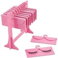 thumbnail image 2 of Acrylic Eyelash Display Holder False Eyelash Display Rack with 10 Hangers Try On Case Lashes Display Board False, 2 of 9