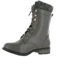 thumbnail image 2 of Forever Link Women's Mango-31 Quilted Zipper Accent Riding Boots, 2 of 2
