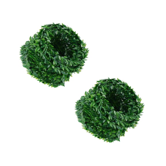2 Count Leaf Wire Garland Artificial Plants Woven Garlands