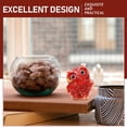 thumbnail image 2 of GOOHOCHY  2 Pcs Owl Statue Crystal Figurine Office Table Decoration Ornament, 2 of 8