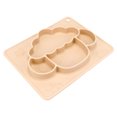 thumbnail image 4 of COOPHYA Suction Plate Baby Feeding Bowl Beige Water Drainage Tableware 1Pcs, 4 of 6