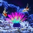 thumbnail image 3 of Unique Bargains Soft Silicone Glowing Aquarium Anemone Aquatic Artificial Coral for Fish Tank Decoration Multicolor 12x12x7.5cm, 3 of 7