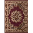 thumbnail image 2 of Designer Home Soft Traditional Oriental Area Rug with Center Medallion Actual Size: 1' 11" x  3' 3" Rectangle (Burgundy), 2 of 5