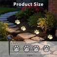thumbnail image 4 of 4 Lámparas Solares LED con Forma de Garra para Exteriores, Impermeables, para Jardín o Bajo , Luz ., 4 of 5
