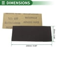 thumbnail image 4 of Hojas de lijado de gancho y lazo Unique Bargains 230x93mm negras 30 piezas 600 grano, molienda y pulido eficientes para la fabricación y reparación de automóviles y trabajos en madera, 4 of 7