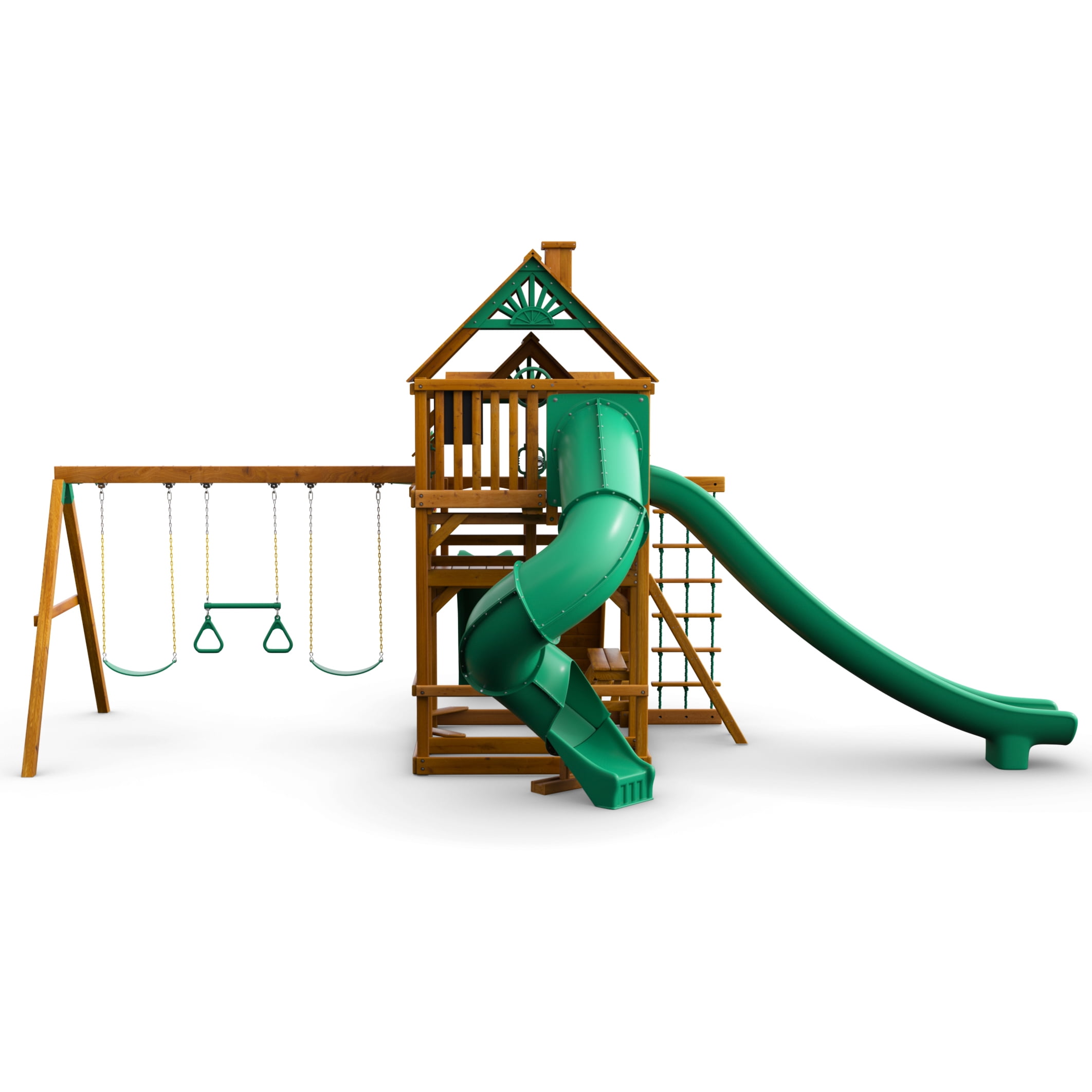 Gorilla Playsets Large Cedar Kids Playground - Great Skye II Gorilla Playsets Large Cedar Kids Playground - Great Skye II