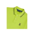 thumbnail image 2 of Psycho Bunny Posen Matte Pique Polo Men's ShirtAcid LimeXXL, 2 of 2
