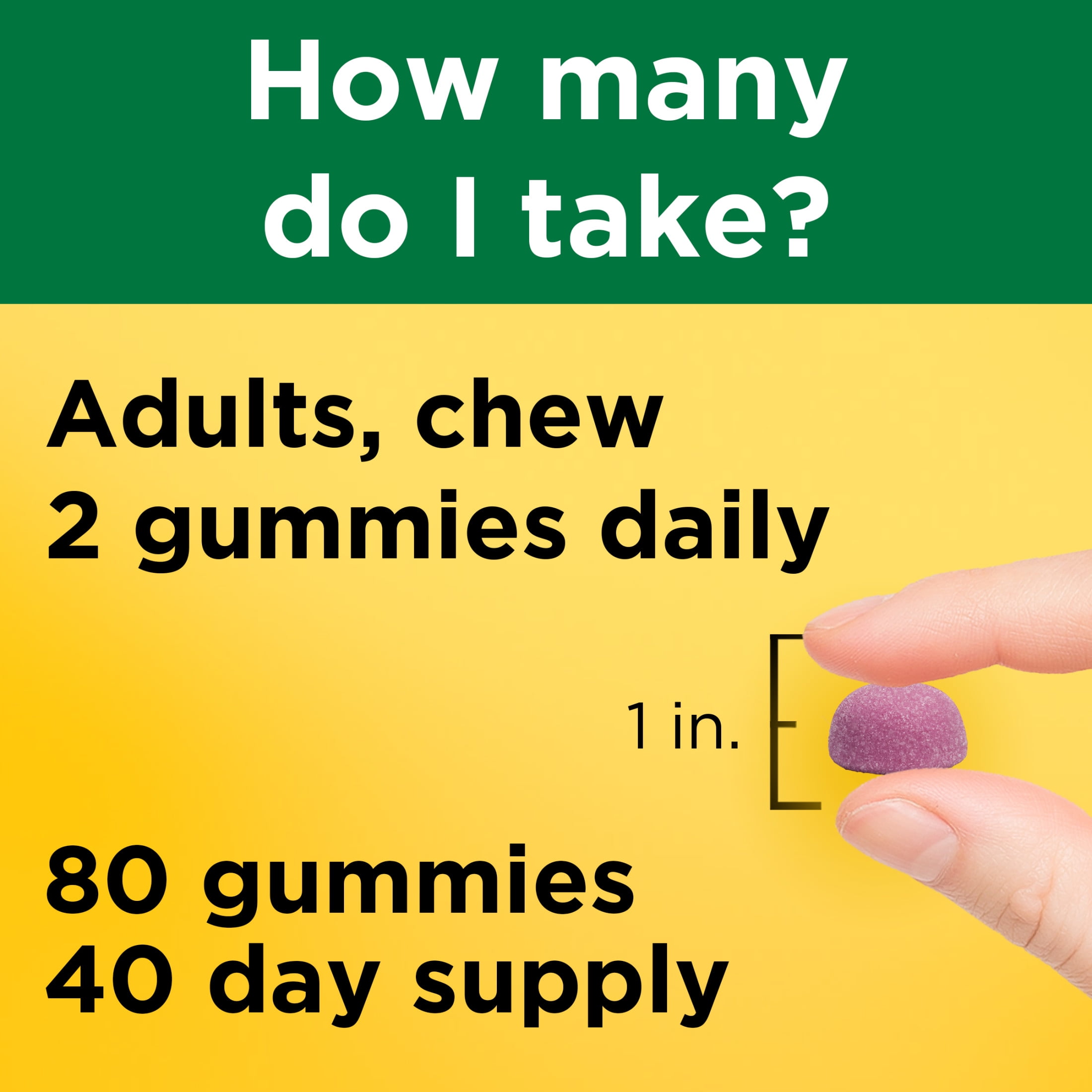 (3 pack) Nature Made Calcium 500 mg per Serving Gummies, Dietary Supplement for Bone Support, 80 Count