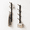 Black-Large, variant on 2-pack Small Vertical Wall Mount Coat Rack For Clothes Hats Black