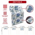 thumbnail image 5 of Blue Spring Floral Short Table Runner 60 Inches Long,Watercolor Botanical Elegant Cotton Linen Table Runners Dresser Scarves,Fabric Tabletop Scarf Furniture Cover for Home Dinner Party Decor 13"x60", 5 of 8
