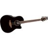 Ovation Celebrity SS Super Shallow Contour Acoustic-Electric Guitar Black