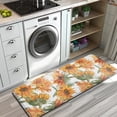 thumbnail image 3 of White Green Stem Sunflower Pattern Kitchen Rug Mat,Kitchen Runner Rugs Non Skid Washable,Decorative Kitchen Floor Mats for Kitchen,Sink,Laundry,17"x47.2", 3 of 7