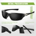 thumbnail image 2 of 3 Pack Polarized Sports Sunglasses for Men, Mens Sunglasses Wrap Around UV400 Protection for Cycling Fishing Driving, 2 of 8