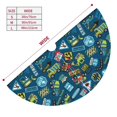 thumbnail image 3 of Yiaed Modern Excavator Print Christmas Tree Skirt , Tree SkirtsTree Mat for Christmas Winter Holiday Indoor Decorations-30", 3 of 7