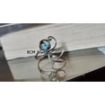 thumbnail image 4 of Solid 925 Sterling Silver Ring For Womens, Natural Labradorite Ring Gemstone Unique Handcrafted Ring For Her, 4 of 7