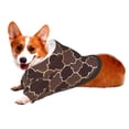 thumbnail image 2 of Bingfone Brown Gold Grid Dog Clothes Hoodie, Pet Winter Coat,Puppy Sweatshirts For Small Dogs Boy Girl,Suitable For All Breeds-Small, 2 of 9