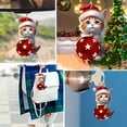 thumbnail image 4 of Christmas 2Pcs Christmas Ball Ornaments Cute Cat Pendant Acrylic Car Rearview Mirror Pendant Christmas Tree Decorations, 4 of 9