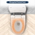 thumbnail image 4 of Heated Seat Smart Toilet, One Piece Toilet, Automatic Flush Tankless Toilet without Bidet, with Foot sensor Flush, Blue Night Light, Knob Control, Power Outage Flushing, Soft Close Cover,White, 4 of 12