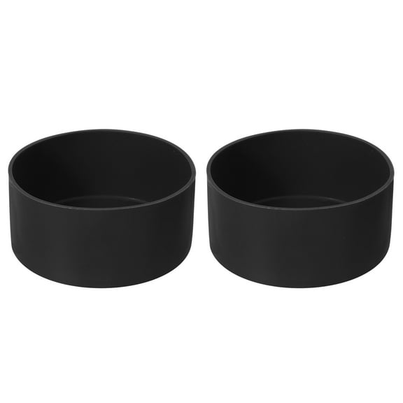 Uxcell 2pcs 9.3cm Protective Silicone Boot Sleeve for 32-40 oz, Bottle Bottom Anti-Slip Sleeve Cover, Black
