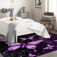 thumbnail image 3 of Purple Butterfly Rug & Home Decor - Galaxy Rugs for Entryway, Front Door Mat Indoor Entrance, Washable Rugs, 2x3 Rug, Non Slip Soft Low Pile Small Area Rug, Girls Carpet & Room Decorations Y-&173, 3 of 7