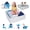 Blue, variant on Frxeyaliz Tangram Style Kids Play Couch, Freely Splicable Toddler Sofa for Indoor Use, Creative Convertible Foam Play Sofa to Inspire Kids Imagination, Pink