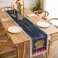 thumbnail image 3 of Table Runner 108 Inches Long for Kitchen Dining, Independence Day Dresser Scarf Farmhouse, Dining Table Decorations for Wedding/Parties, Country Retro Truck Sunflowers Star Wood 13 x 108 In, 3 of 8