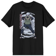 Naruto Shippuden Kakashi Hatake Men's Black T-shirt-XL
