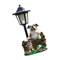 thumbnail image 2 of koolsoo Garden Statue Solar Post Lamp Lawn Ornament for Spring Summer Decor Lifelike Dog, 2 of 9