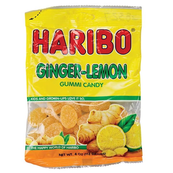 Haribo Ginger Lemon Gummi Candy 4 oz Bags - Single Pack - Walmart.com