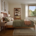 thumbnail image 3 of AFI Orleans Full Solid Wood Low Profile Sleigh Platform Bed in Light Toffee, 3 of 13