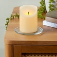 thumbnail image 2 of Mainstays Unscented Flameless LED Pillar Candle, Ivory, 3 x 4 in, 2 of 6