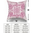 thumbnail image 5 of Hot Pink Gray Ethnic Boho Throw Pillow Covers 20X20 Inches Set of 2 Bohemian Carpet Pattern Vintage Pillow Cases Grey Floral Pillow Cover Farmhouse Home Decor for Sofa Couch Porch Outdoor, 5 of 6