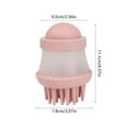 thumbnail image 4 of Msgweeeg Dog Washing Brush Pet Bath Brush Pet Bath Brush Dog Cats Bath Massage Brush Bath Liquid Storage Brush Dog Bath Supplies Suitable for Pet Bathing for Travel and Home Use, 4 of 7
