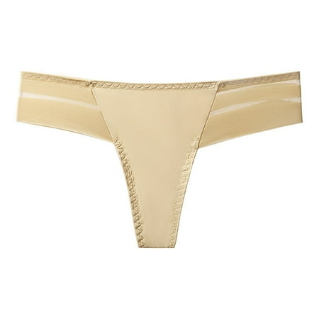 

Xmarks Women s Briefs Low Waist Ice Silk Breathable Comfortable Soft Stretch Thin Breathable Panties Nylon Thong Panties for Women S-XL(1-Packs)