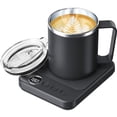 thumbnail image 1 of Set calentador de tazas de café Felibeaco con taza térmica de 480 ml, color negro, 1 of 7