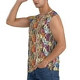 thumbnail image 3 of Fotbe Funny Dogs Family Men's Camiseta sin Mangas Estampada para Hombres, Playera Casual para Gimnasio, Entrenamiento, Playa-Small, 3 of 7