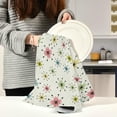thumbnail image 5 of GZHJMY 4 Pack Atomic Stars Kitchen Towels, Soft Highly Absorbent Dish Towels Reusable Tea Towels Set, 28"x 18", 5 of 6
