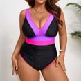 thumbnail image 3 of Maillot de Bain Coloré Grande Taille Short de Bain pour Homme Bikini Plat Bikini Rouge Short Coloré Robe Ronde Maillot de Bain Short Bateau Bikini Coquillage Bikini Bleu Bikini Taille Haute Maillot de Bain Rayé Bikini String, 3 of 4