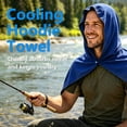 thumbnail image 6 of DFORD 3Pack Cooling Hoodie Towel, UPF 50+ Sun Protection Ice Towel, Instant Cooling Towels for Neck and Face, Perfect for Sports, Gym, Workout, Yoga, Running & Hot Weather, 6 of 8