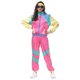 thumbnail image 3 of Disfraz de los años 80 para hombre y mujer, cómodo conjunto de chaqueta y pantalón de chándal de los años 70 y 80, 3 of 3