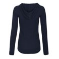 thumbnail image 4 of KOGMO Womens Solid Casual Basic Thermal Zip Up Hoodie Jacket, 4 of 9