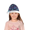 thumbnail image 5 of Yiaed Funny Skull Flower Print Hat,Santa Claus Hat For Xmas Party, Christmas Hat For Boys Girls Child Infant Holiday Hat, 5 of 6