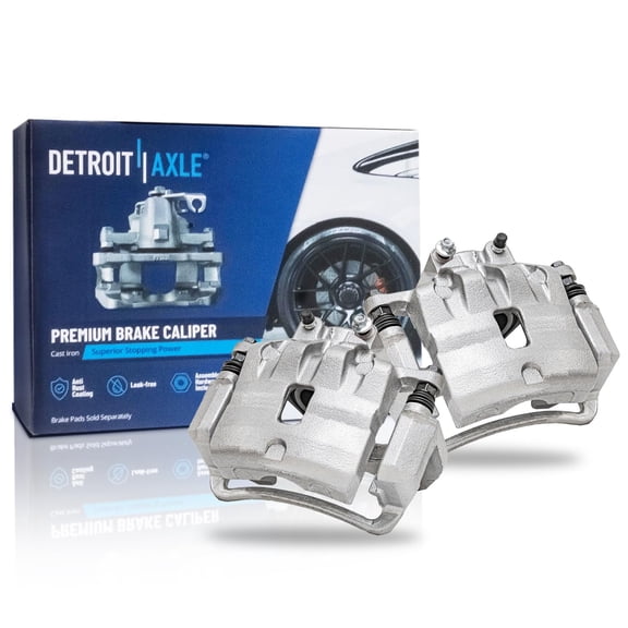 Detroit Axle - Front Brake Calipers with Bracket Replacement for Chevrolet Equinox GMC Terrain Buick LaCrosse Regal - 2pc Set